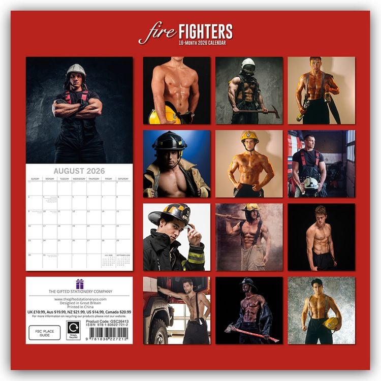 Produktbild: Firefighters – Feuerwehrmänner 2026 – 16-Monatskalender