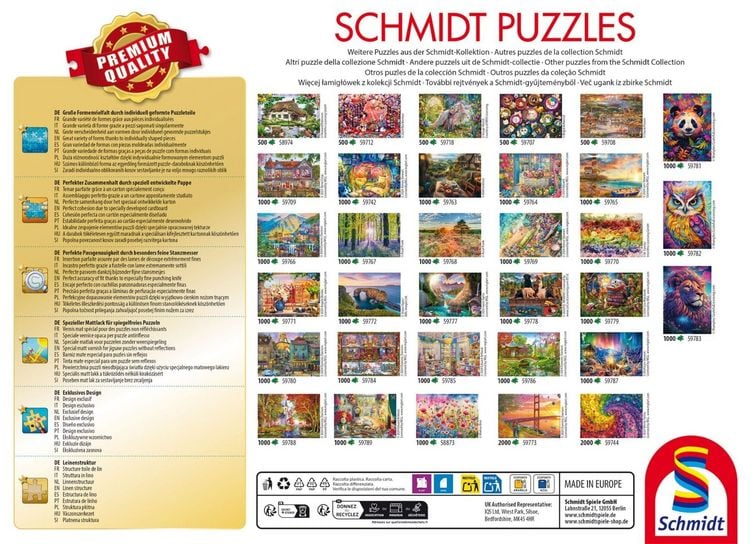 Produktbild: Schmidt 58070 - Hunderennen mit Dampflok, Puzzle, 1000 Teile