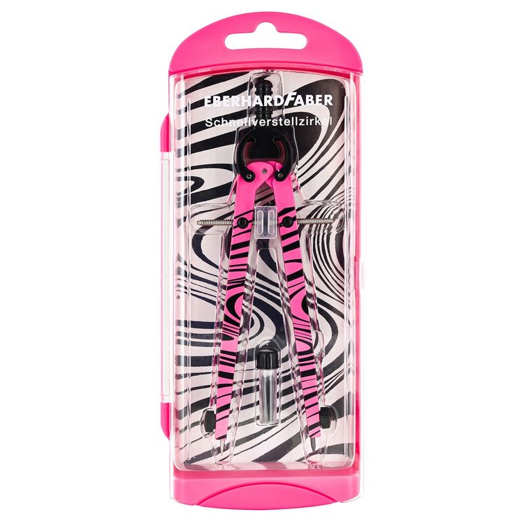 Produktbild: EBERHARD FABER Schnellverstellzirkel neon pink &Oslash;39cm 3 Teile Blister