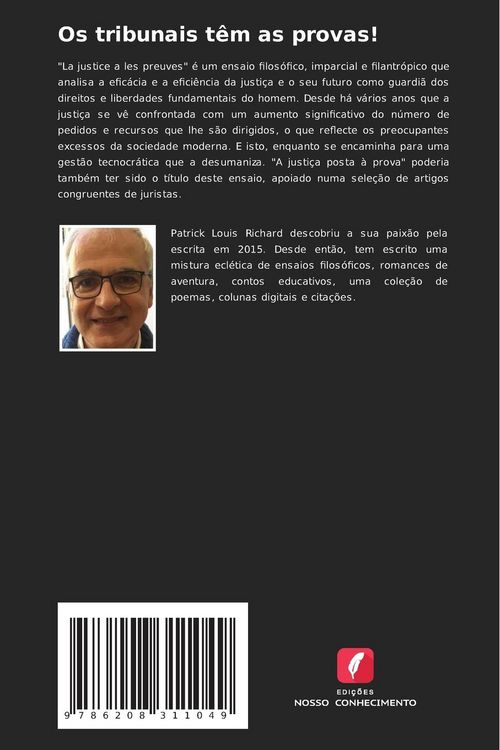 Produktbild: Os tribunais t&ecirc;m as provas!