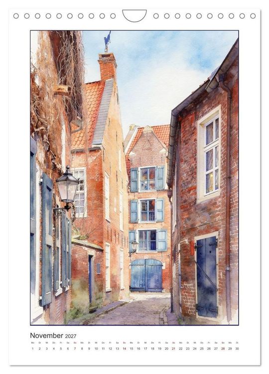Produktbild: Hafen und Altstadt - Leer in Ostfriesland (Wandkalender 2027 DIN A4 hoch), CALVENDO Monatskalender