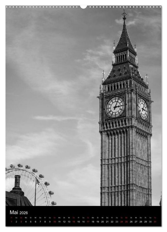 Produktbild: Big City London (Wandkalender 2026 DIN A2 hoch), CALVENDO Monatskalender
