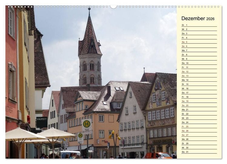 Produktbild: Unterwegs in Schw&auml;bisch Gm&uuml;nd (Wandkalender 2026 DIN A2 quer), CALVENDO Monatskalender