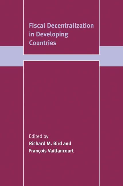 Produktbild: Fiscal Decentralization in Developing Countries