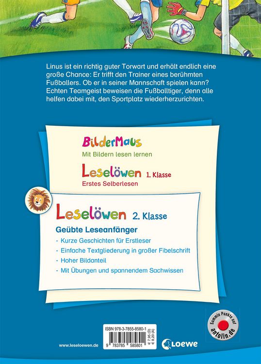 Produktbild: Lesel&ouml;wen 2. Klasse - Fu&szlig;ballgeschichten