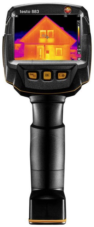 Produktbild: Testo 883-2 Set W&auml;rmebildkamera -30 bis 650&deg;C 27Hz WiFi, Touchscreen