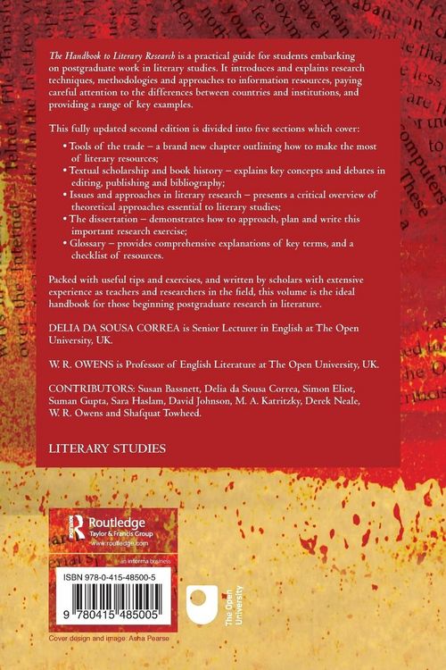 Produktbild: The Handbook to Literary Research