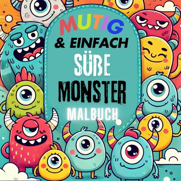 Produktbild: Niedliche Monster Malbuch