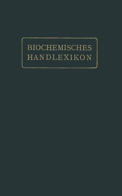 Produktbild: Biochemisches Handlexikon
