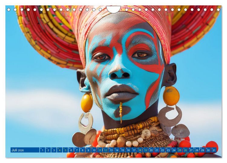 Produktbild: Surrealistische Bilder - Inspiriert von den Massai (Wandkalender 2026 DIN A4 quer), CALVENDO Monatskalender