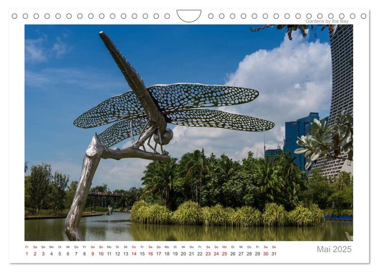 Produktbild: Singapur: Zwischen Wolkenkratzern und Superb&auml;umen (Wandkalender 2026 DIN A4 quer), CALVENDO Monatskalender