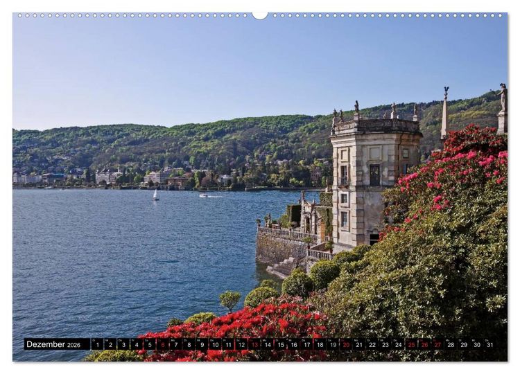 Produktbild: Lago Maggiore - Der malerische See in Italien und der Schweiz (hochwertiger Premium Wandkalender 2026 DIN A2 quer), Kunstdruck in Hochglanz