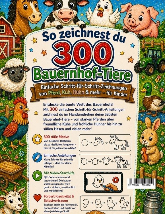 Produktbild: So zeichnest du 300 Bauernhof-Tiere