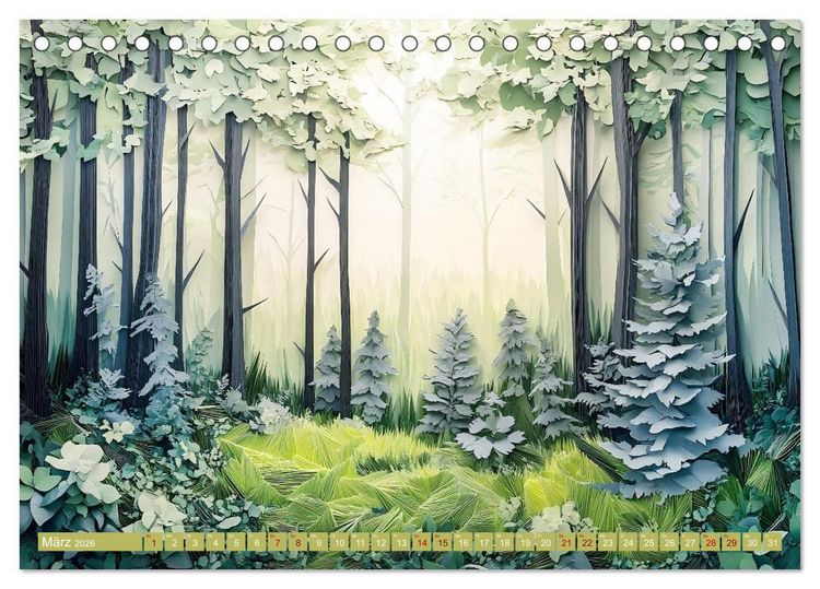 Produktbild: Kunstvolle Horizonte (Tischkalender 2026 DIN A5 quer), CALVENDO Monatskalender