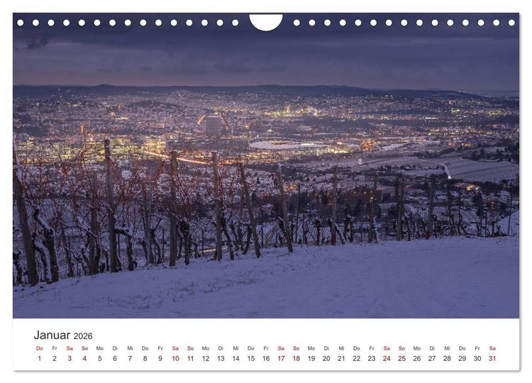 Produktbild: Stadtblick Stuttgart (Wandkalender 2026 DIN A4 quer), CALVENDO Monatskalender