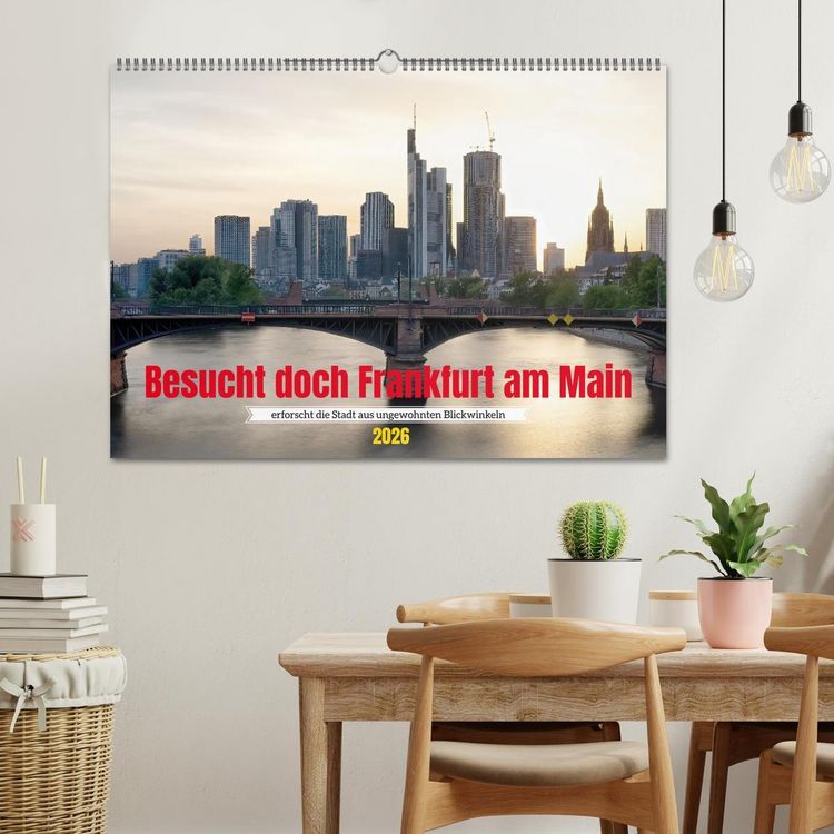 Produktbild: Besucht doch Frankfurt am Main (Wandkalender 2026 DIN A2 quer), CALVENDO Monatskalender