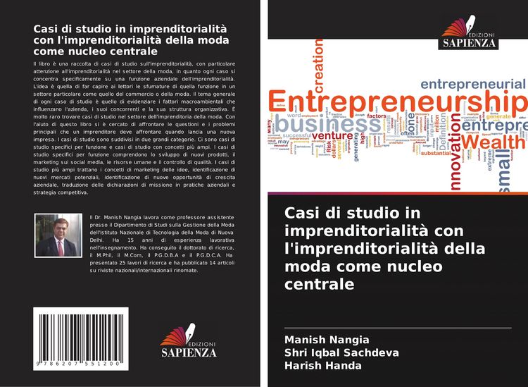 Produktbild: Casi di studio in imprenditorialit&agrave; con l'imprenditorialit&agrave; della moda come nucleo centrale