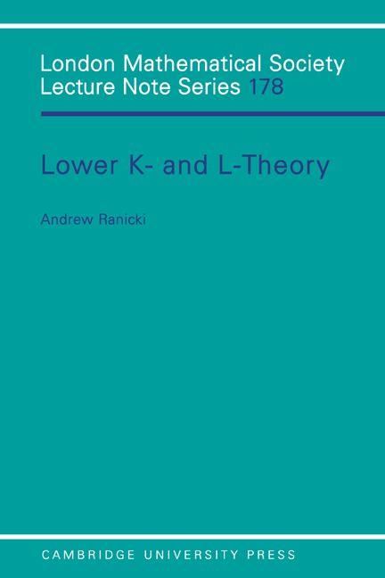 Produktbild: Lower K-& L-Theory