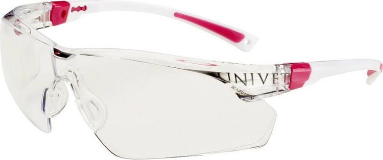 Produktbild: Univet 506UP 506U-03-02 Schutzbrille mit Antibeschlag-Schutz, inkl. UV-Schutz Wei&szlig;, Rosa EN 166 DIN 166