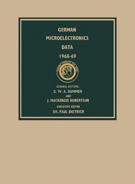 Produktbild: German Microelectronics Data 1968-69