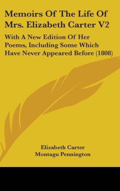 Produktbild: Carter, E: Memoirs Of The Life Of Mrs. Elizabeth Carter V2
