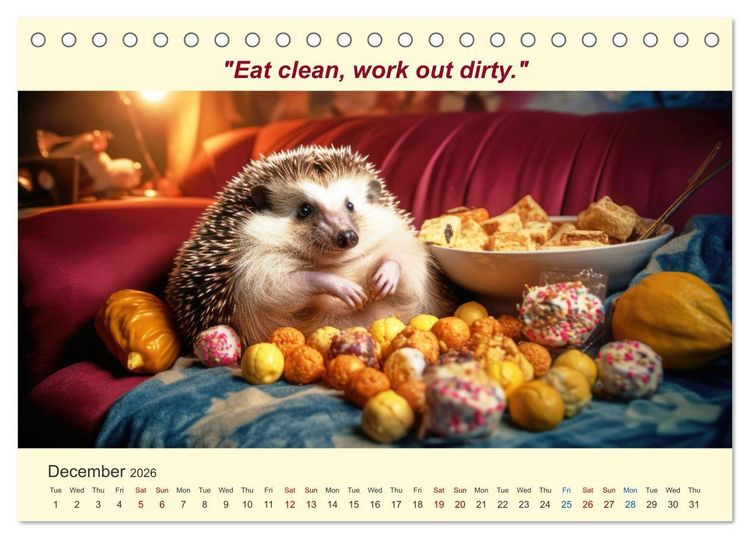 Produktbild: The funniest way to your dream figure (Desk Calendar 2026 DIN A5 landscape), CALVENDO 12 Month DeskCalendar