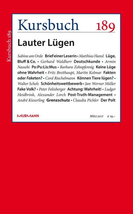 Produktbild: Kursbuch 189