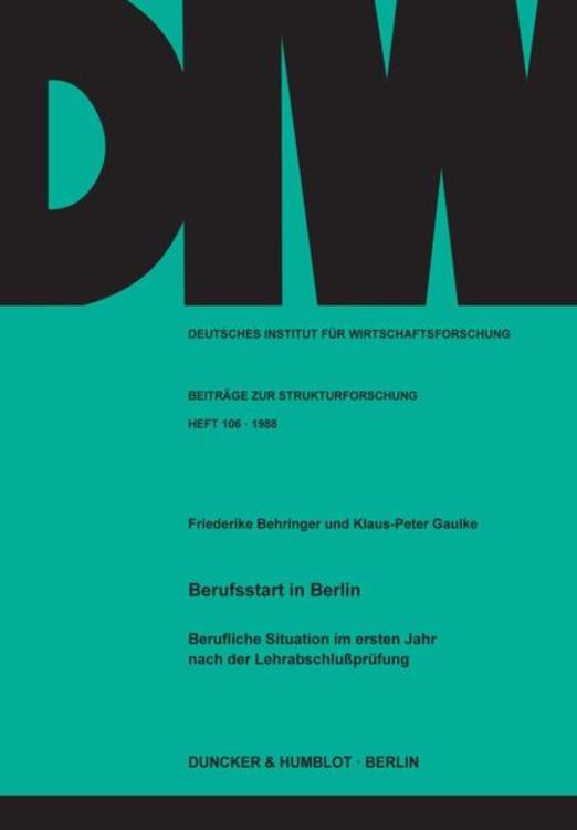 Produktbild: Berufsstart in Berlin.