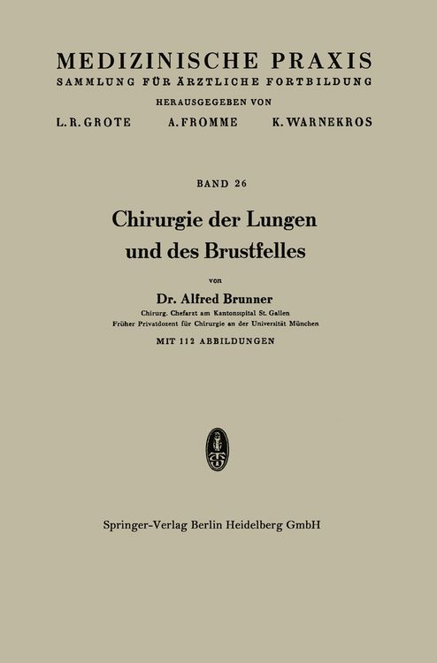 Produktbild: Chirurgie der Lungen und des Brustfelles