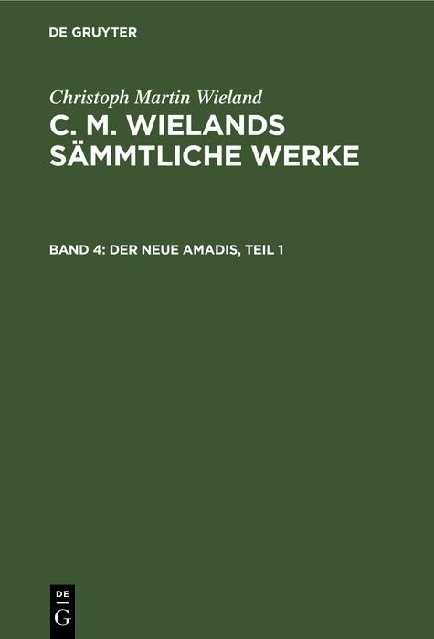 Produktbild: Der neue Amadis, Teil 1