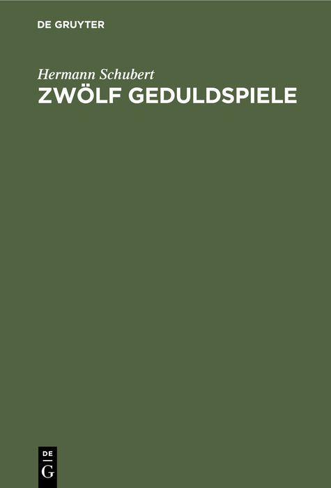 Produktbild: Zw&ouml;lf Geduldspiele