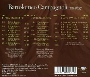 Produktbild: Campagnoli:String Quartets,Flute Quartets
