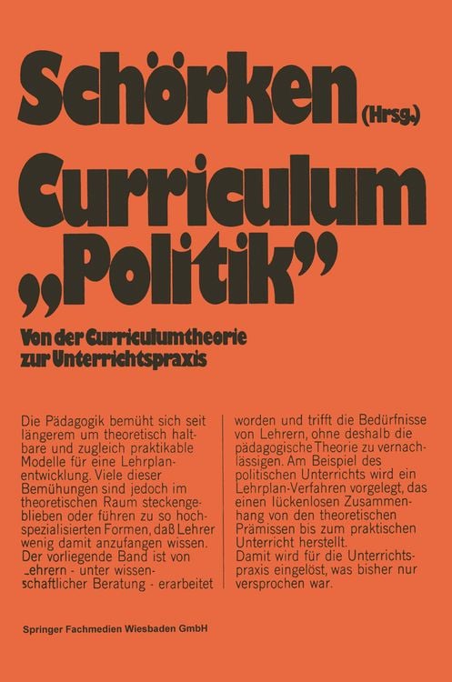 Produktbild: Curriculum &raquo;Politik&laquo;