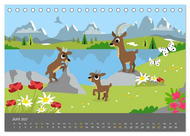 Produktbild: S&uuml;&szlig;e Tierkinder (Tischkalender 2027 DIN A5 quer), CALVENDO Monatskalender
