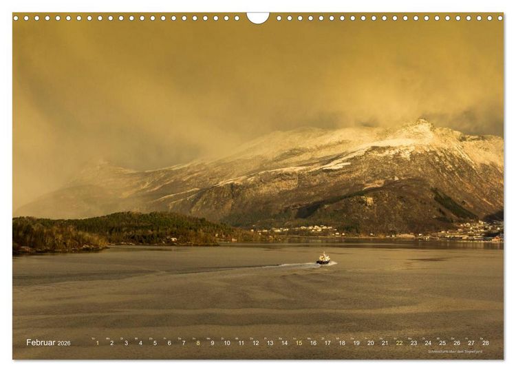 Produktbild: Hurtigruten im Winter - Hunting the light (Wandkalender 2026 DIN A3 quer), CALVENDO Monatskalender