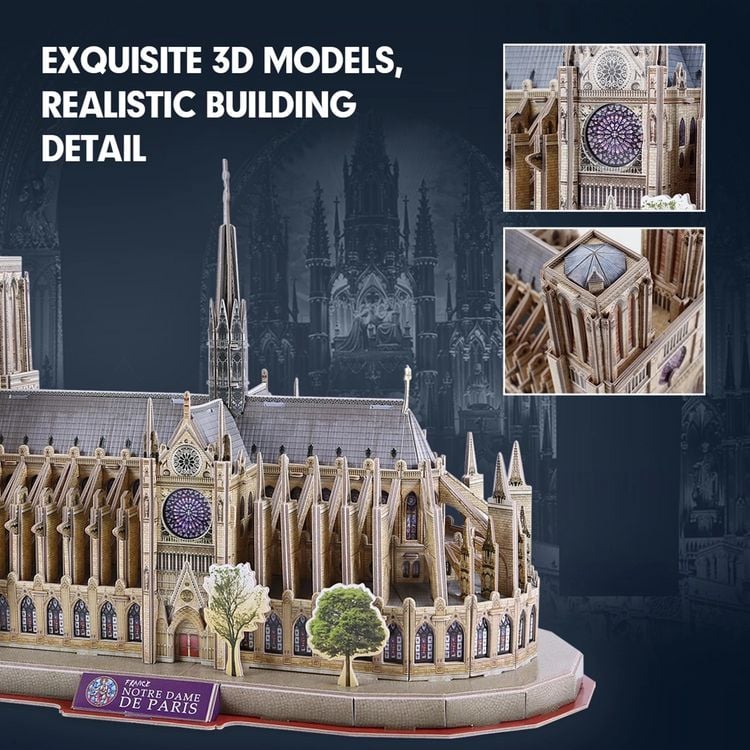 Produktbild: CUBICFUN - 3D Puzzle Notre-Dame de Paris 128 Teile