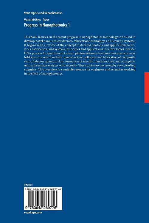 Produktbild: Progress in Nanophotonics 1
