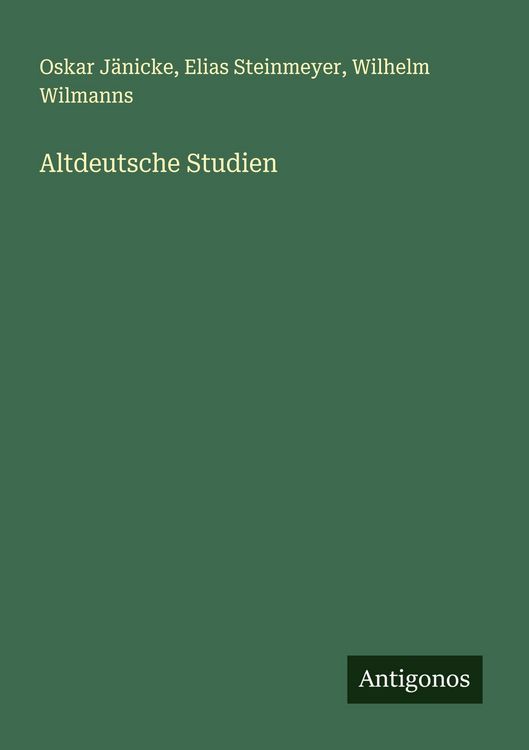 Produktbild: Altdeutsche Studien
