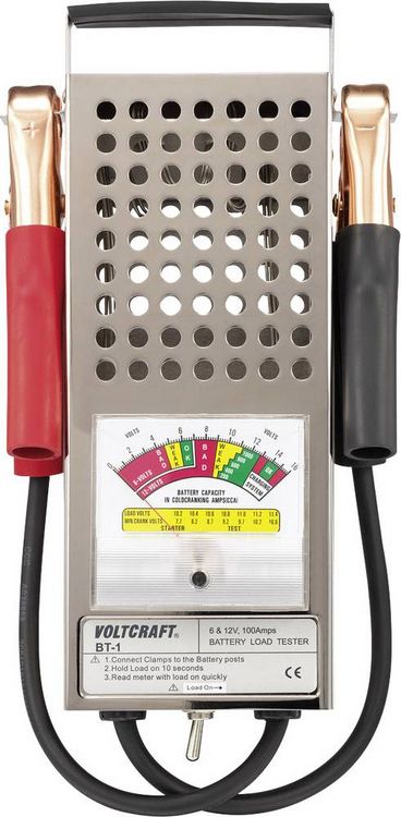 Produktbild: VOLTCRAFT BT-1 Kfz-Batterietester 6 V, 12V 29.5mm x 18mm x 6mm