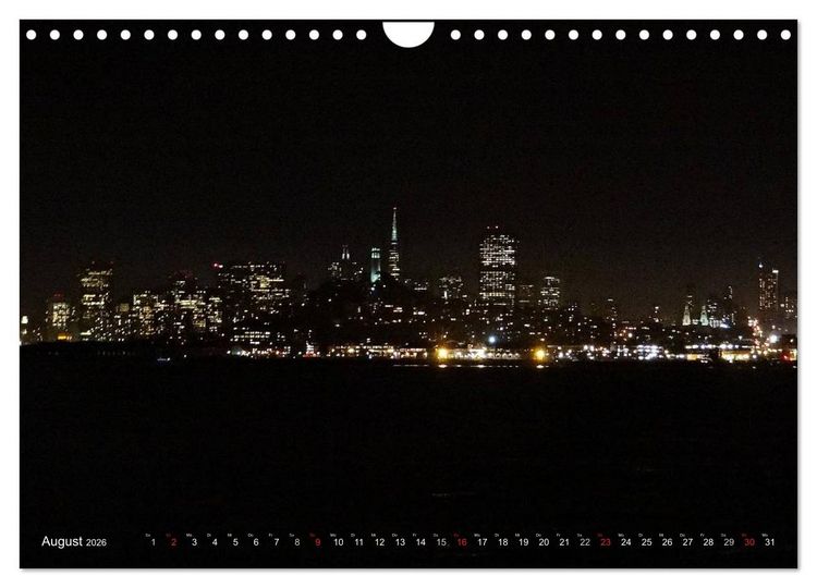 Produktbild: San Francisco Westk&uuml;ste USA (Wandkalender 2026 DIN A4 quer), CALVENDO Monatskalender