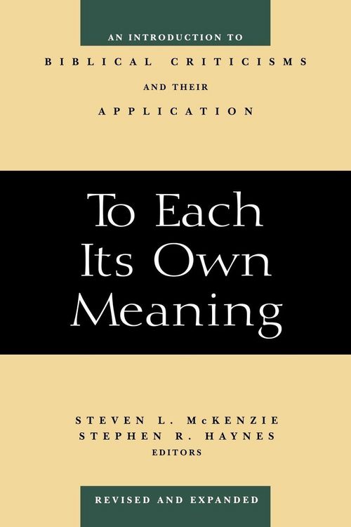 Produktbild: To Each Its Own Meaning, Revised and Expanded