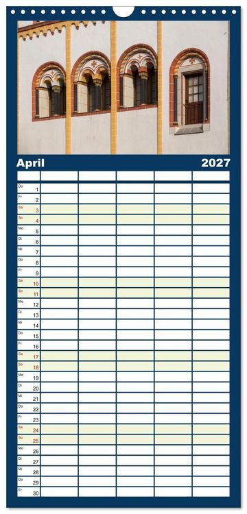 Produktbild: Familienplaner 2027 - R&Ouml;MERSTADT TRIER mit 5 Spalten (Wandkalender, 21 x 45 cm) CALVENDO