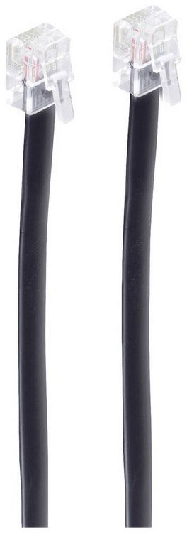Produktbild: Shiverpeaks Western Anschlusskabel [1x RJ12-Stecker 6p6c - 1x RJ12-Stecker 6p6c] 6m Schwarz