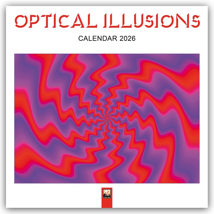 Produktbild: Optical Illusions – Optische Illusionen 2026 – Original Flame Tree Publishing-Kalender [Kalender]