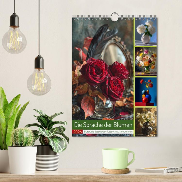 Produktbild: Die Sprache der Blumen (Wandkalender 2026 DIN A4 hoch), CALVENDO Monatskalender
