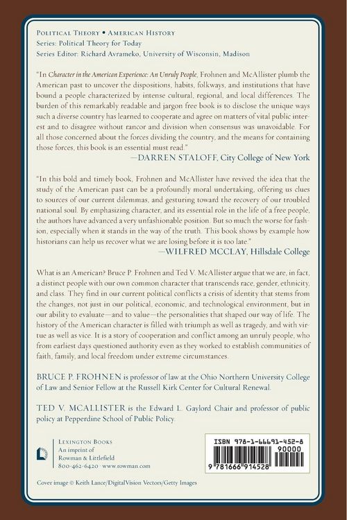 Produktbild: Character in the American Experience