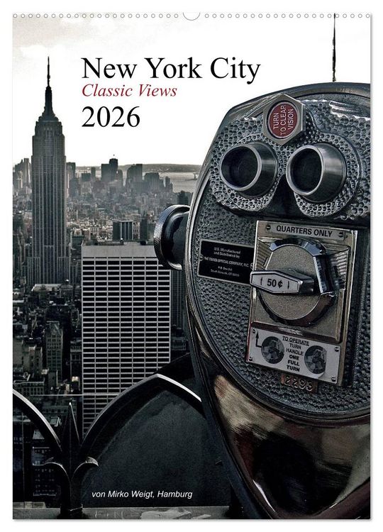 Produktbild: New York City 2026 &bull; Classic Views (Wandkalender 2026 DIN A2 hoch), CALVENDO Monatskalender