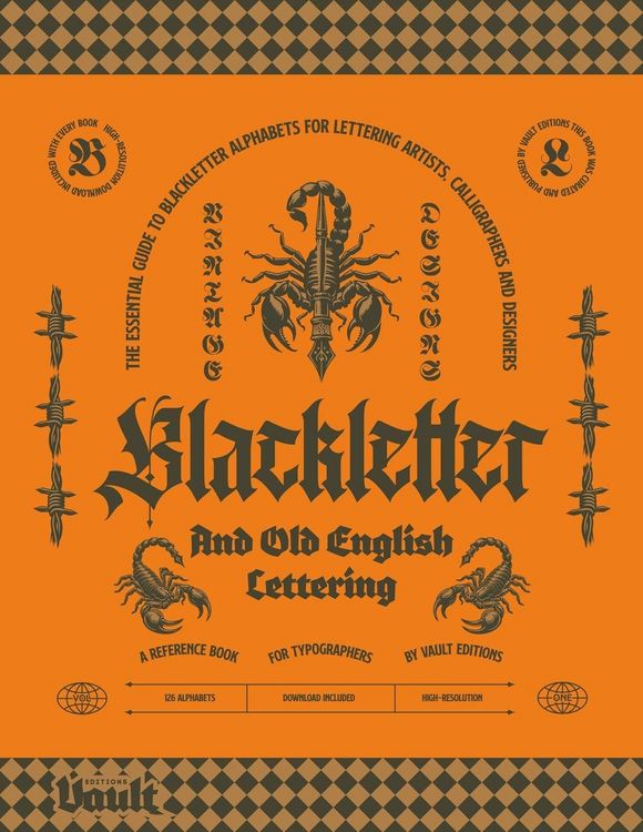 Produktbild: Blackletter and Old English Lettering Reference Book