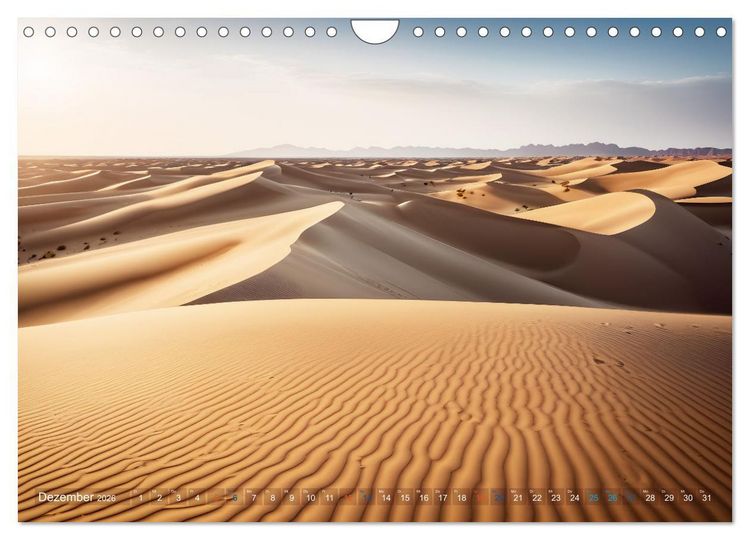 Produktbild: Sandd&uuml;nen In der W&uuml;ste und am Meer (Wandkalender 2026 DIN A4 quer), CALVENDO Monatskalender
