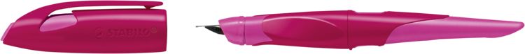 Produktbild: STABILO Ergonomischer Schulf&uuml;ller f&uuml;r Rechtsh&auml;nder mit Anf&auml;nger-Feder A -   EASYbirdy in beere/pink - Einzelstift - inklusive Patrone